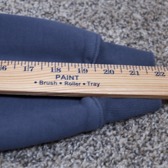 Aritzia Sweatfleece Crewneck Sweatshirt Perfect Fit Slate Gray Size S - Picture 7 of 13